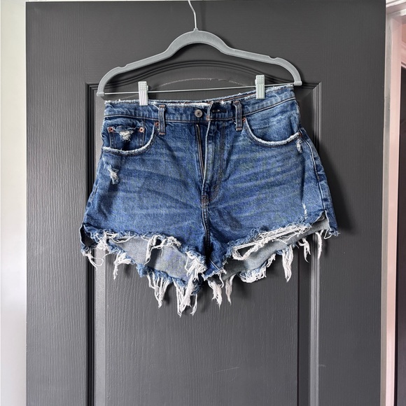 Abercrombie & Fitch Pants - Abercrombie & Fitch Blue Jean Shorts Distressed Style